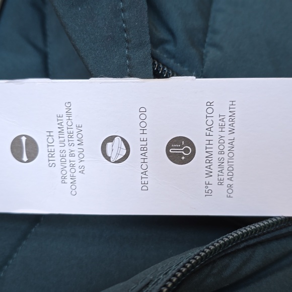 NWT Calvin Klein Infinite Stretch  spruce green puffer jacket size medium - Picture 3 of 16